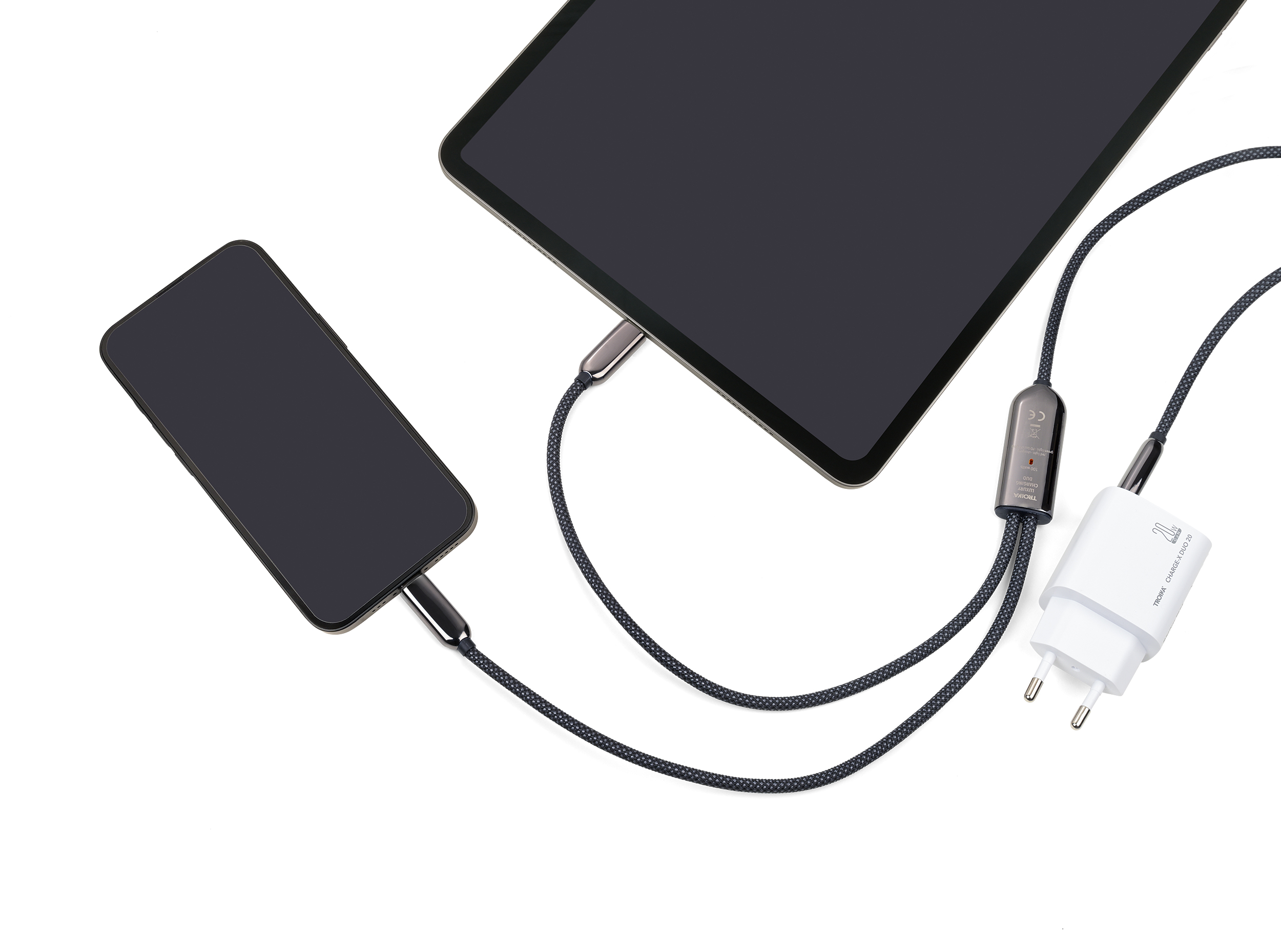 Ladekabel 2-in 1 LUXURY CHARGING DUO