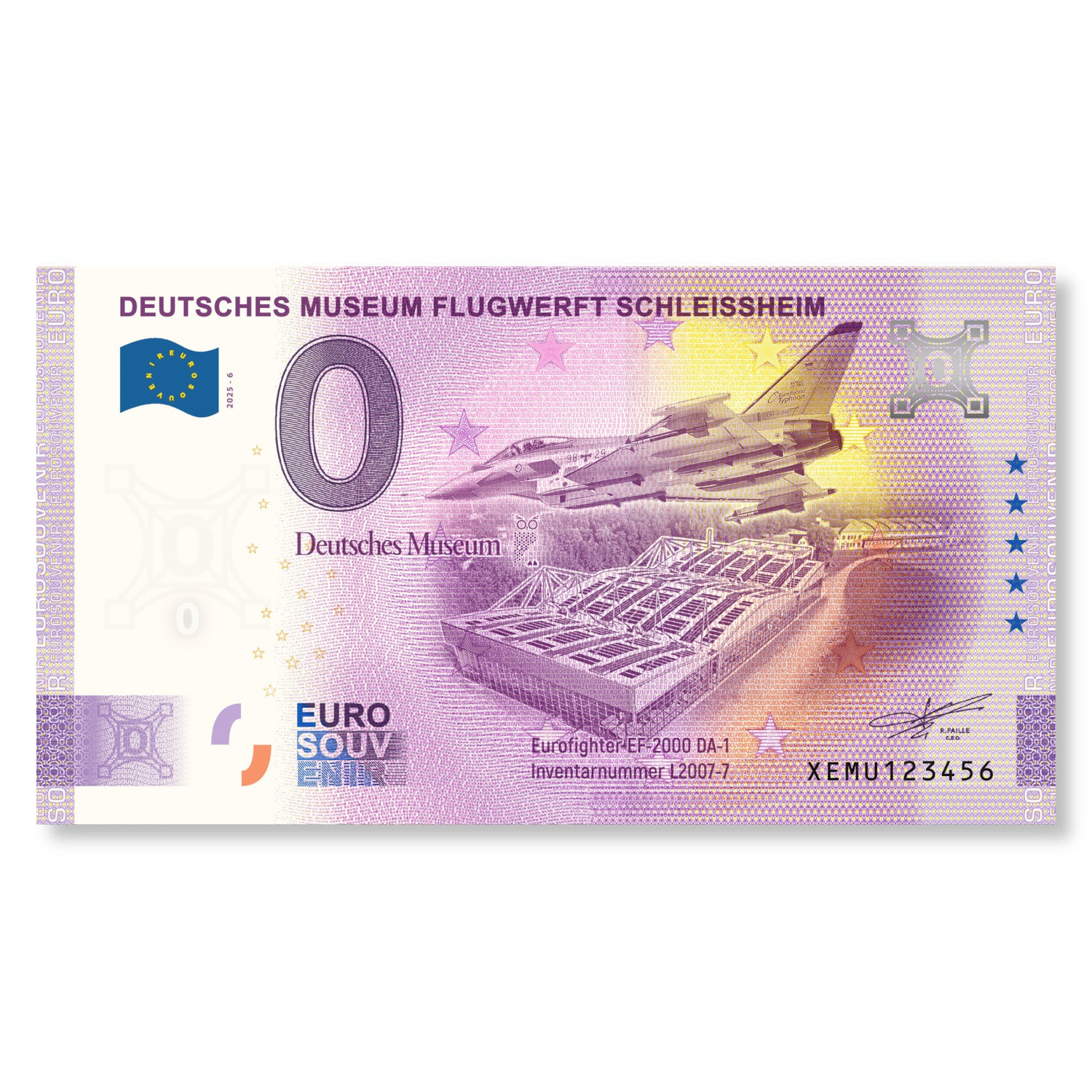 Euroschein Deutsches Museum - Eurofighter Klassikedition