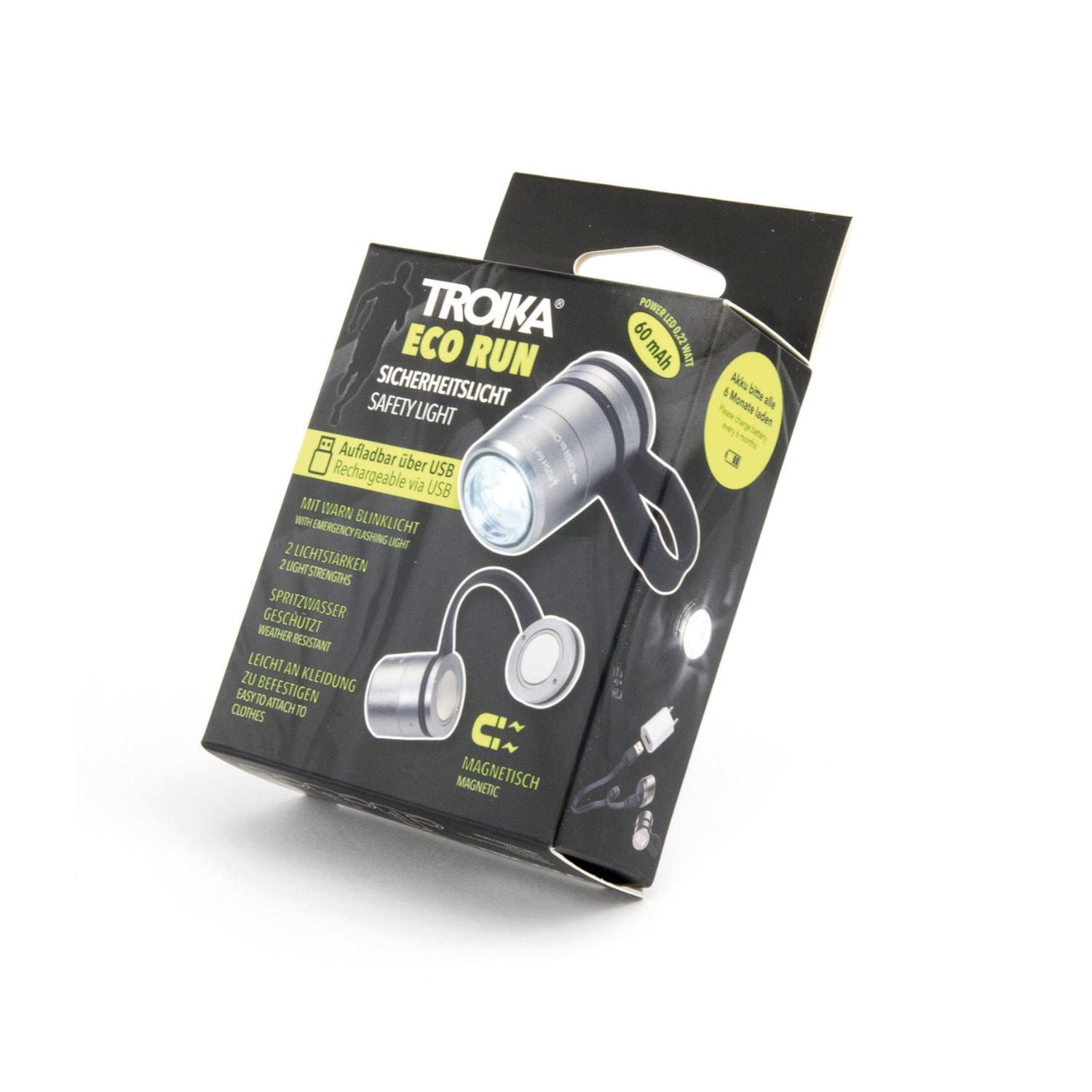 ECO RUN Sicherheitslicht 60 mAh titan