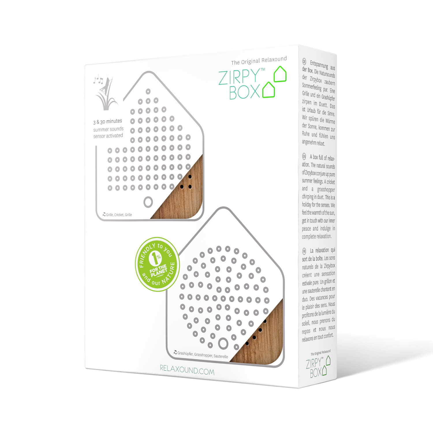 Zirpybox Wood - 2erSet