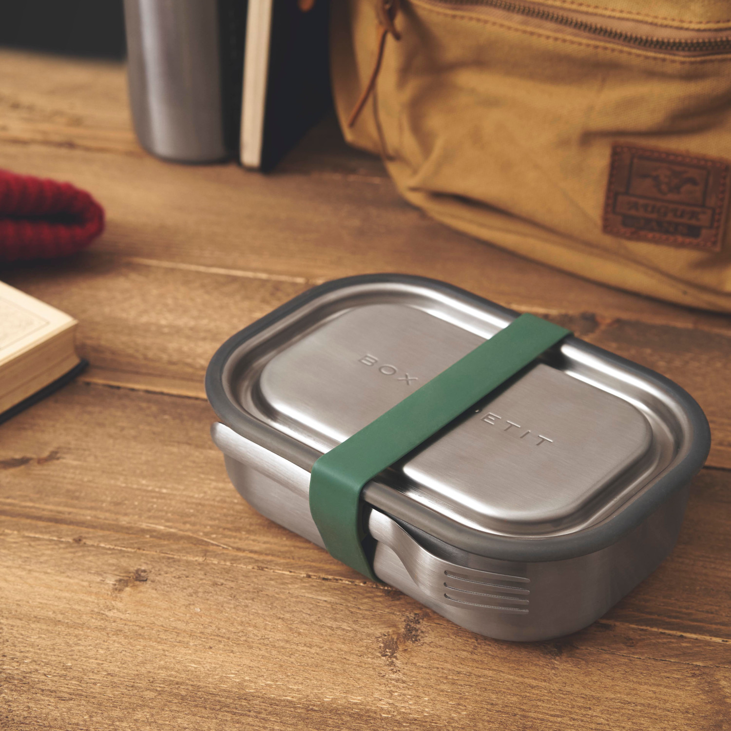 Edelstahl Lunch Box, Olive, 1000 ml 