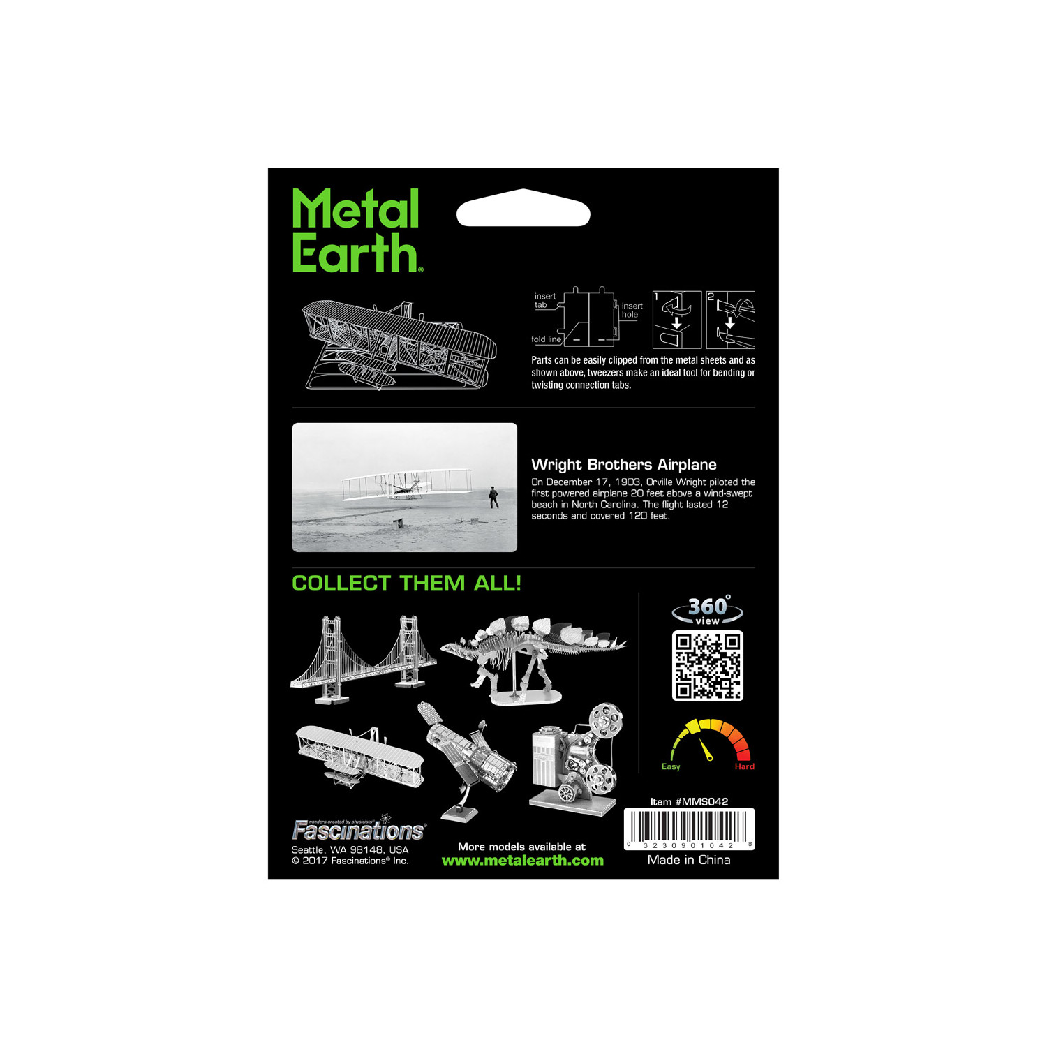 Metal Earth - Wright Brothers Airplane 