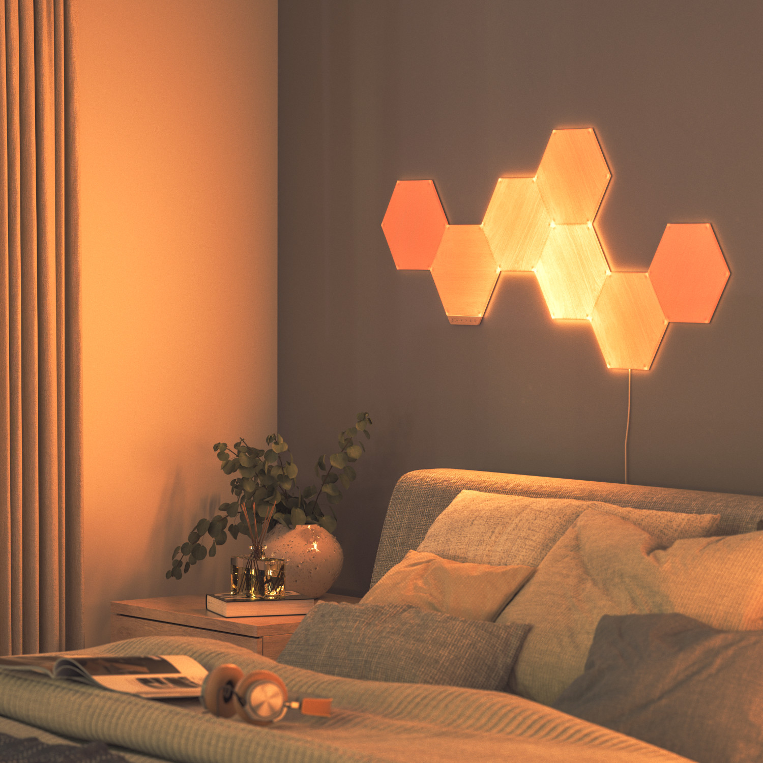 Nanoleaf Elements Wood Look Hexagons Starter Kit
