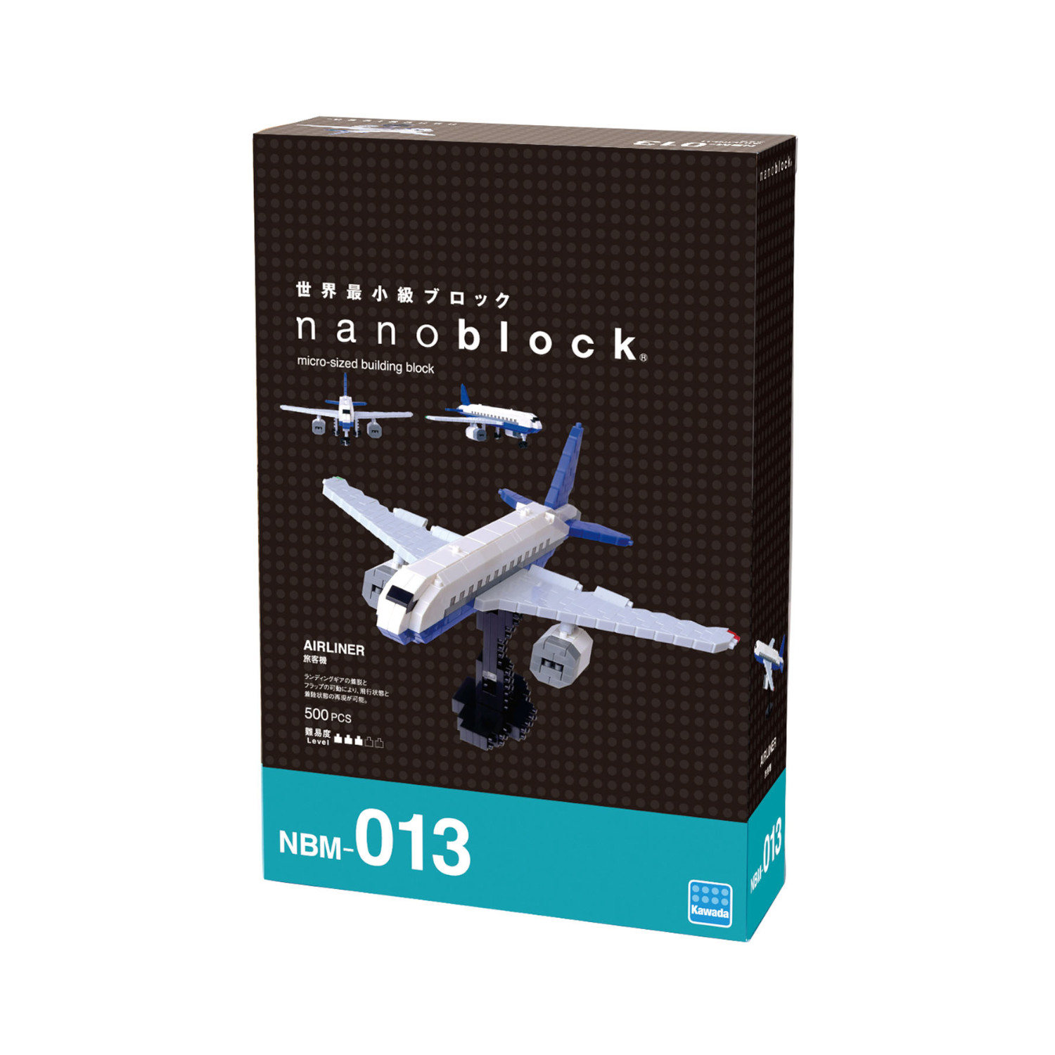 Nanoblock - Airliner 500 pcs Level 3